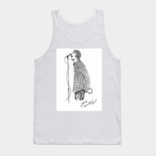 L G Original Ink Drawing Print Tank Top